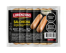 salchicha de pechuga de pollo premium 288g